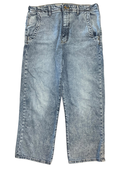 Jeans Wide Leg By Pilcro In Blue Denim, Size:14