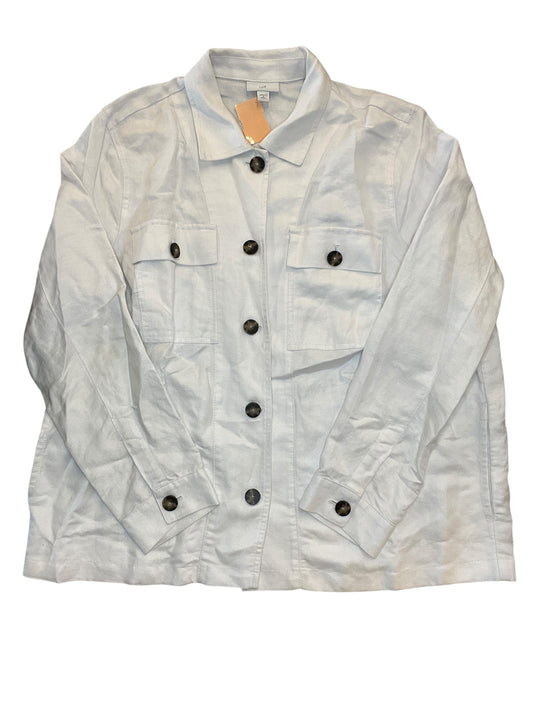 Jacket Shirt By J. Jill In White, Size:L
