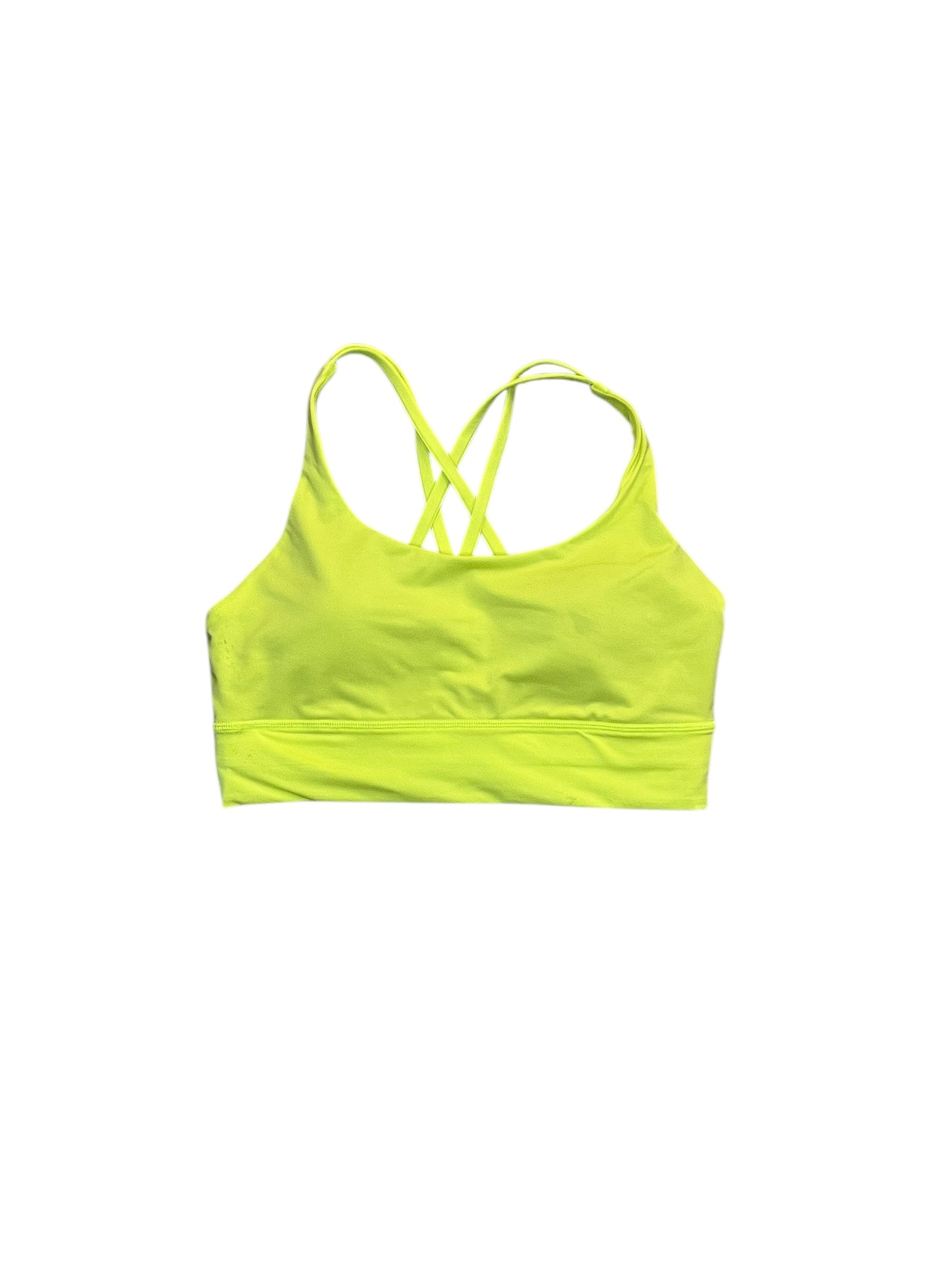 Athletic Bra By Lululemon In Yellow, Size:M