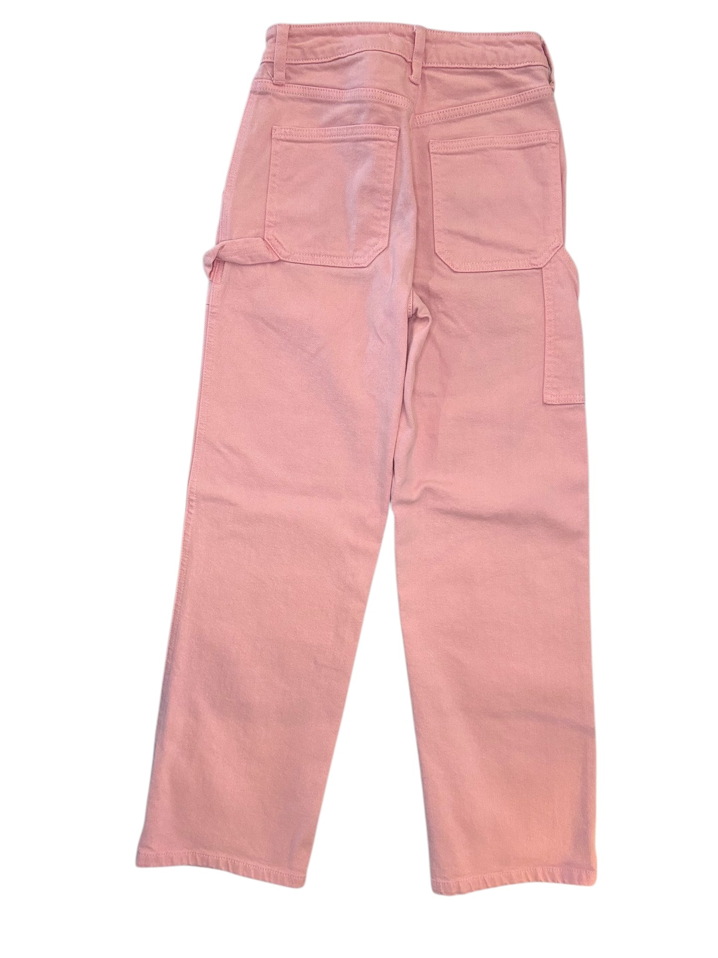 Jeans Boot Cut By Just Black In Pink Denim, Size:0