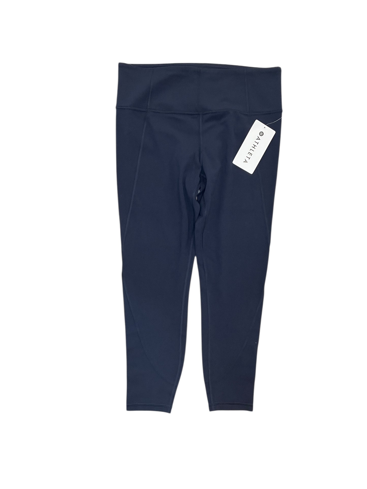 Athletic Leggings Capris By Athleta In Navy, Size:L