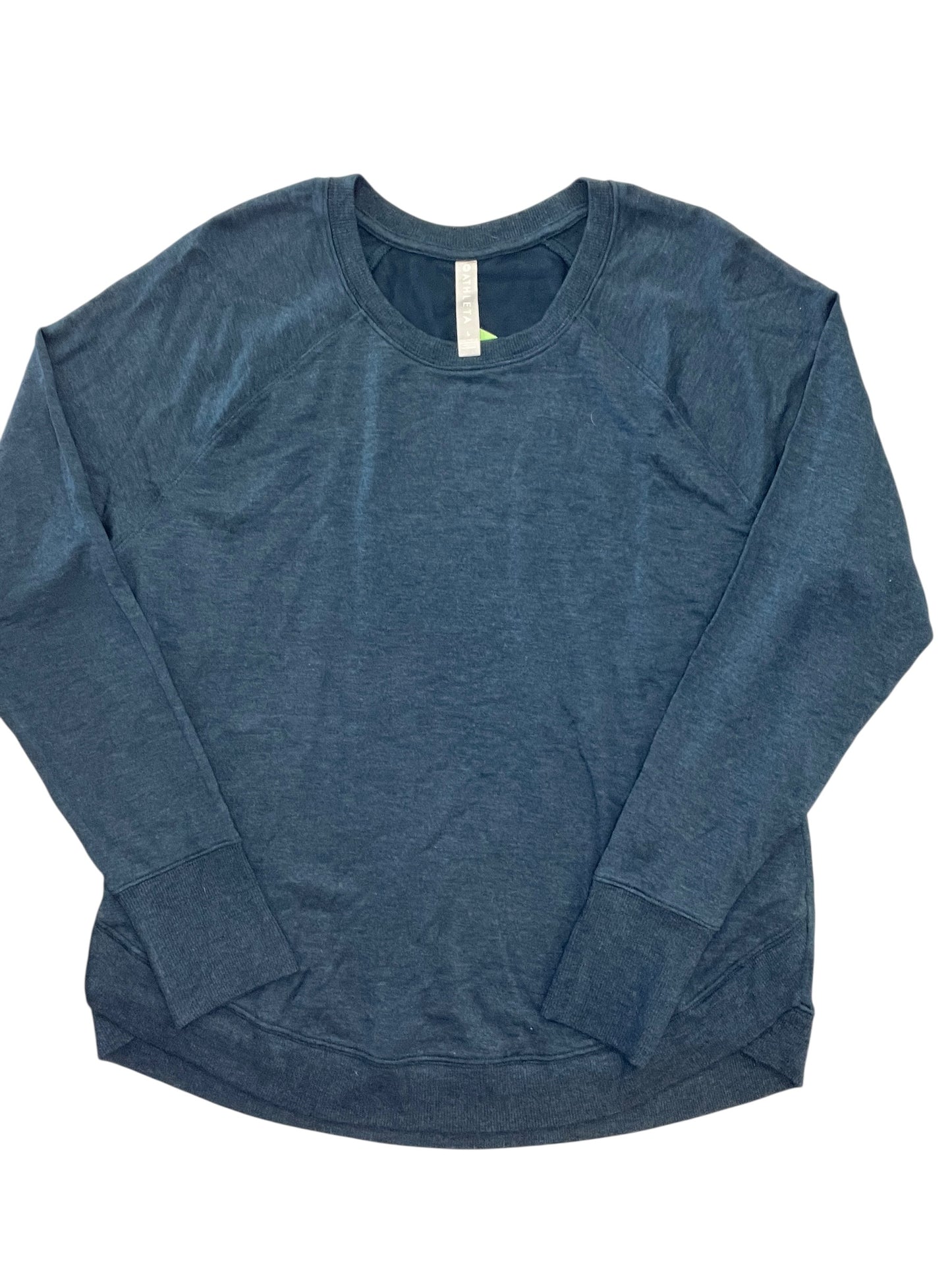 Athletic Top Ls Collar By Athleta In Teal, Size:L