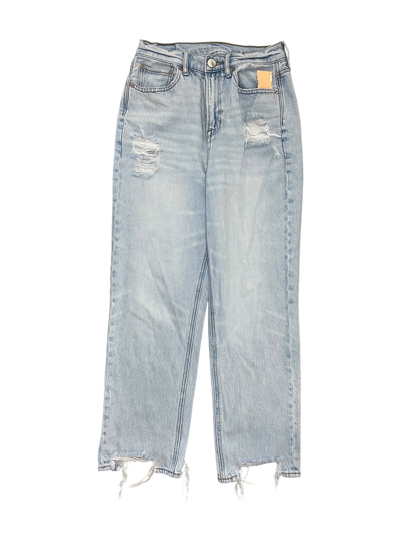 Jeans Boyfriend By American Eagle In Blue Denim, Size:4