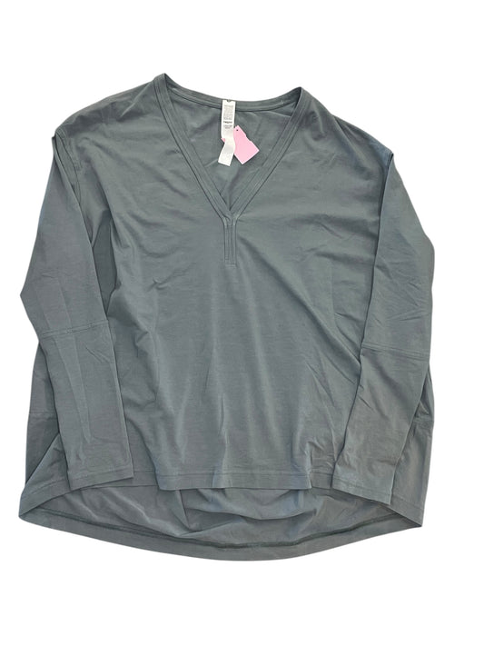 Athletic Top Ls Crewneck By Lululemon In Blue, Size:M