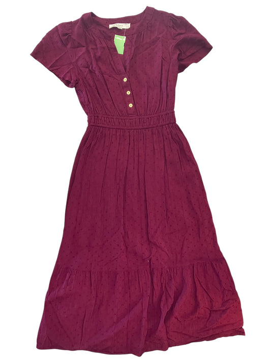 Dress Casual Midi By Loft In Pink, Size:Xsp