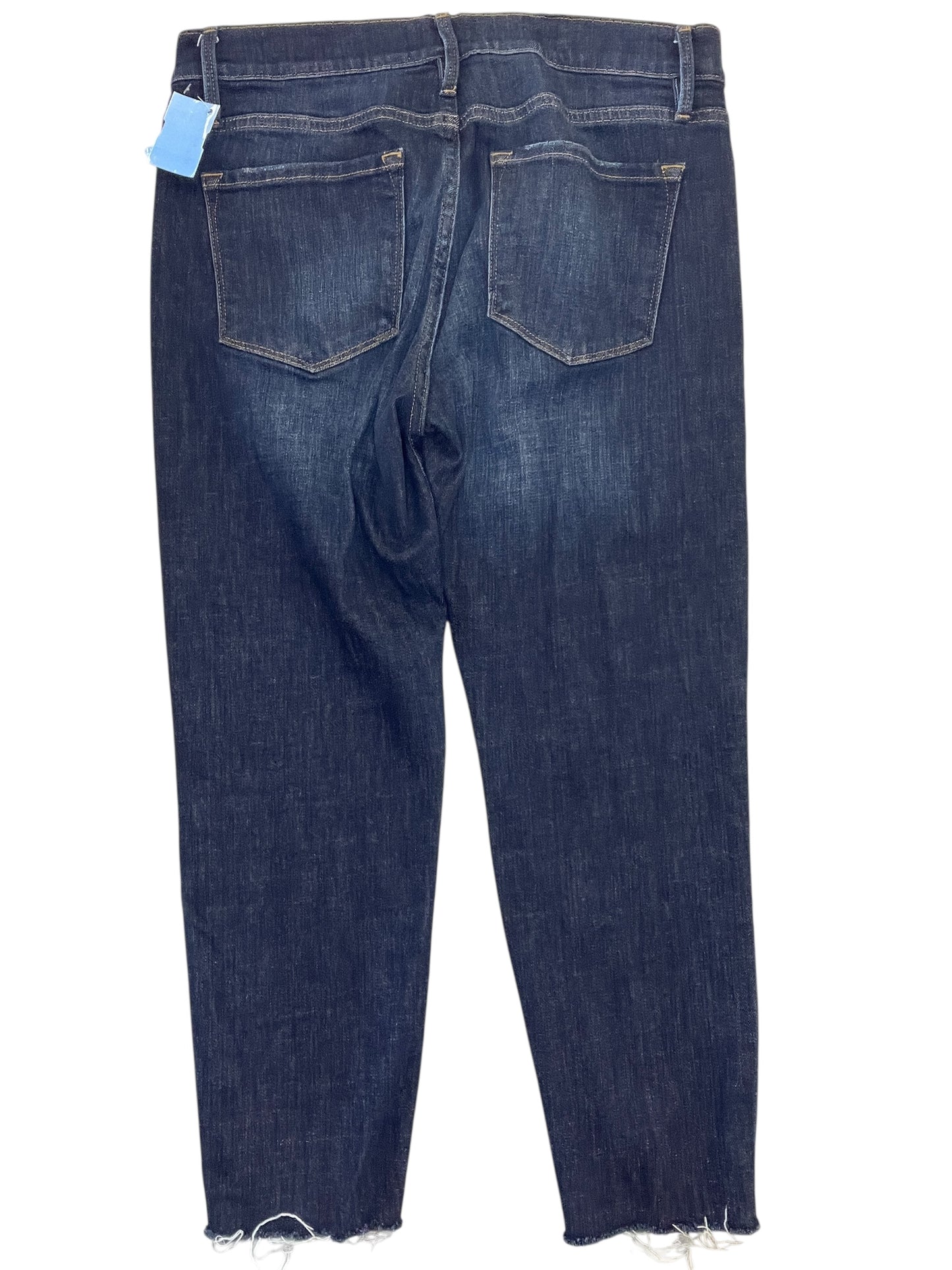 Jeans Cropped By Frame In Blue Denim, Size:6