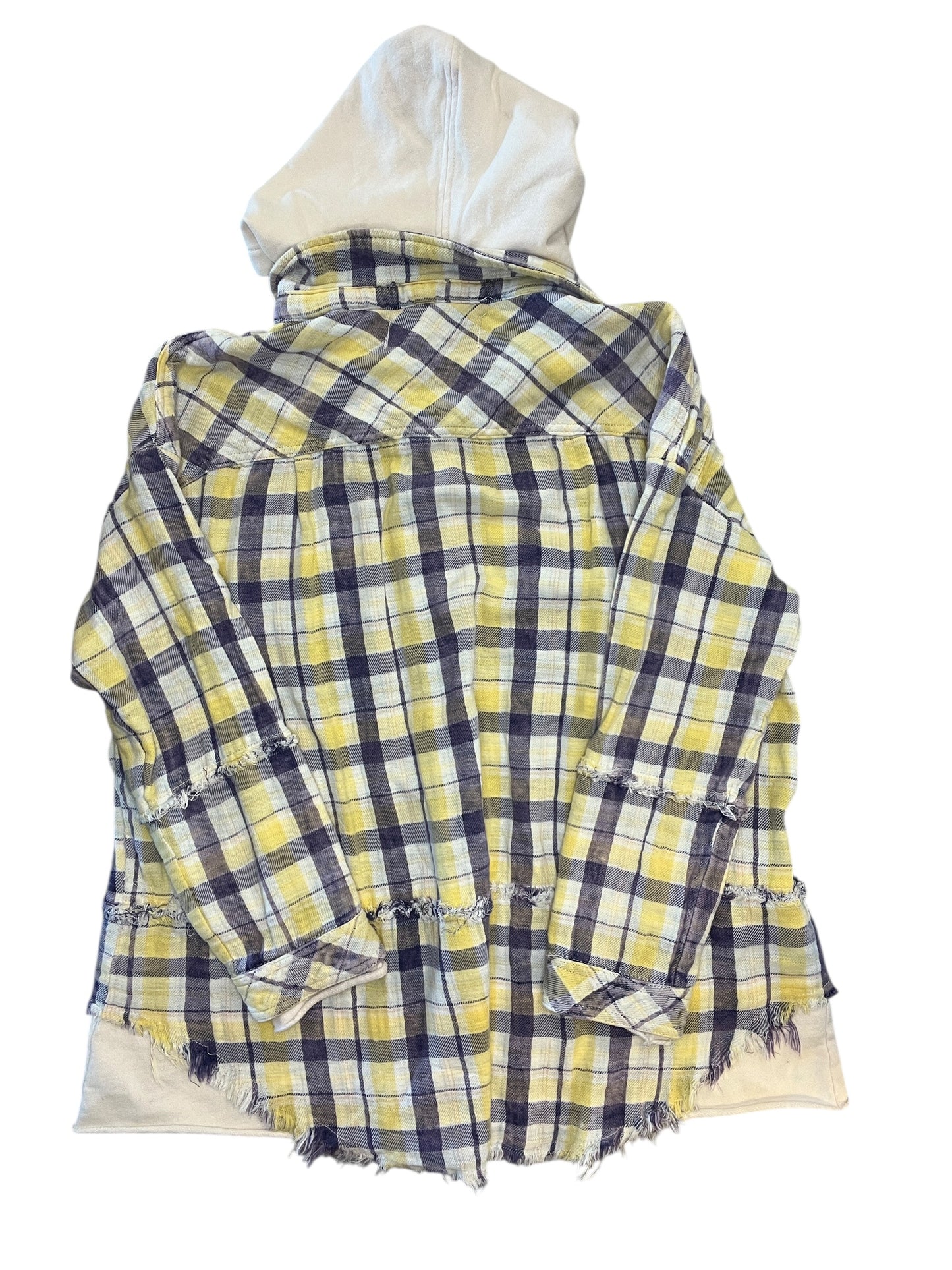 Jacket Shirt By We The Free In Plaid Pattern, Size:L