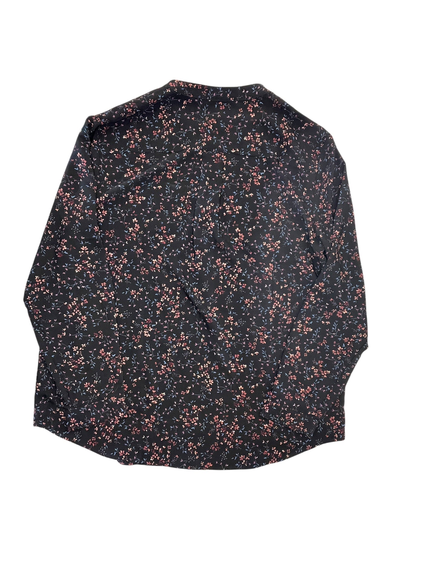Blouse Ls By Hilary Radley In Floral Print, Size:L