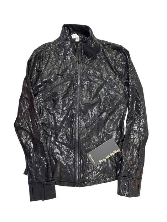 Athletic Jacket By Lululemon In Black, Size:M