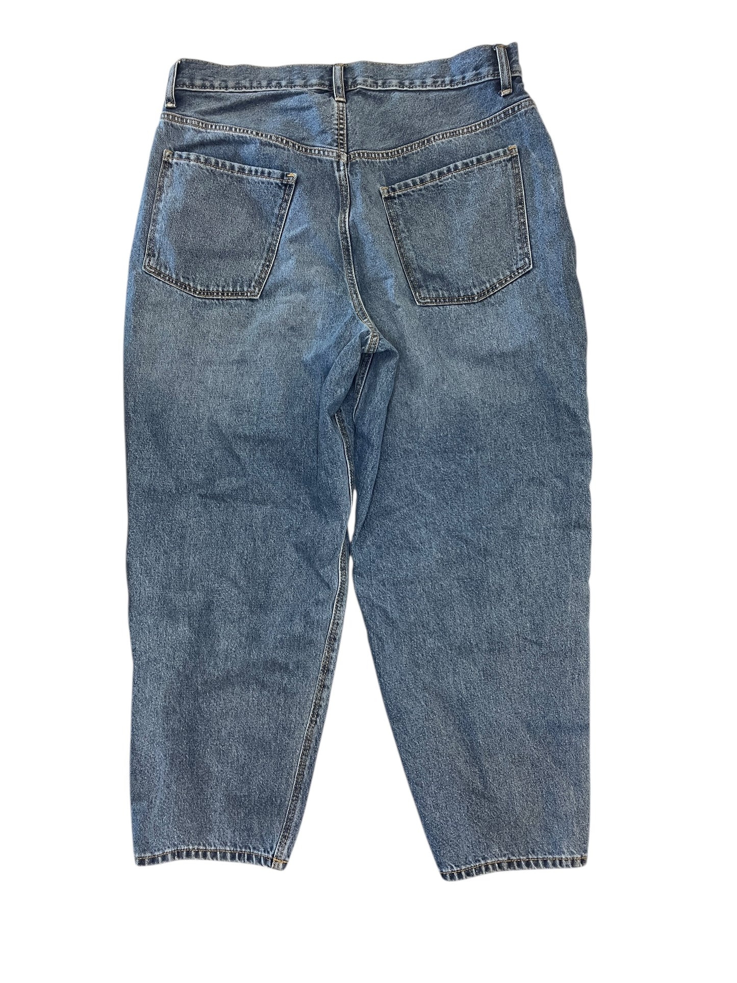 Jeans Wide Leg By Old Navy In Blue Denim, Size:14