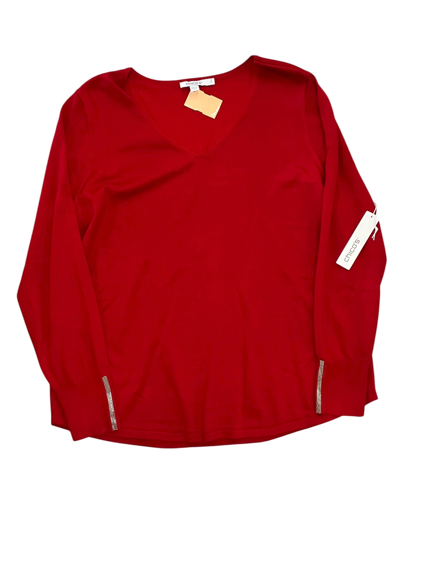 Top Ls By Chicos In Red, Size:L