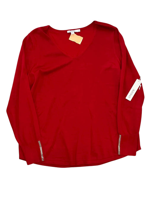 Top Ls By Chicos In Red, Size:L