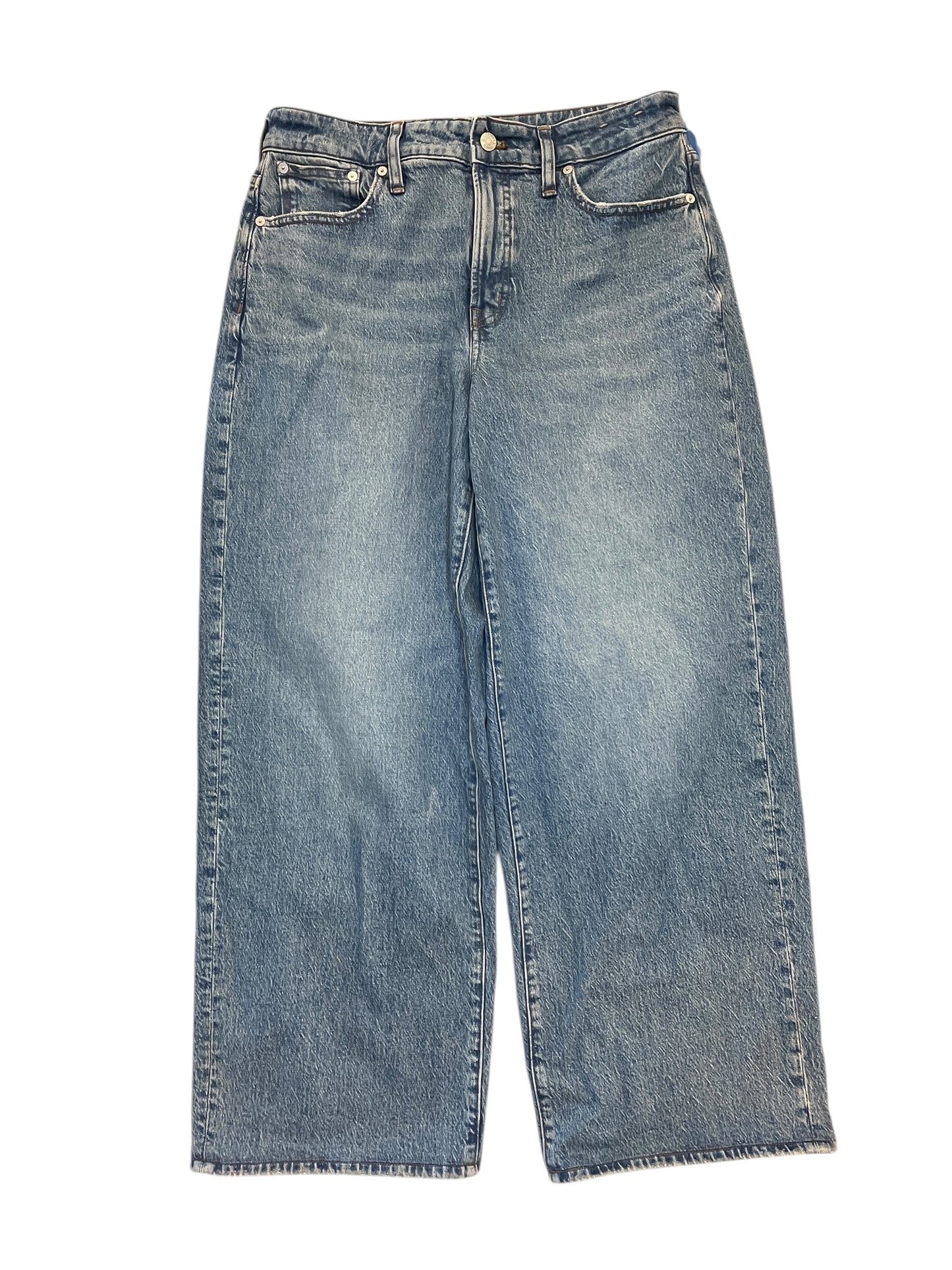 Jeans Wide Leg By Madewell In Blue Denim, Size:8