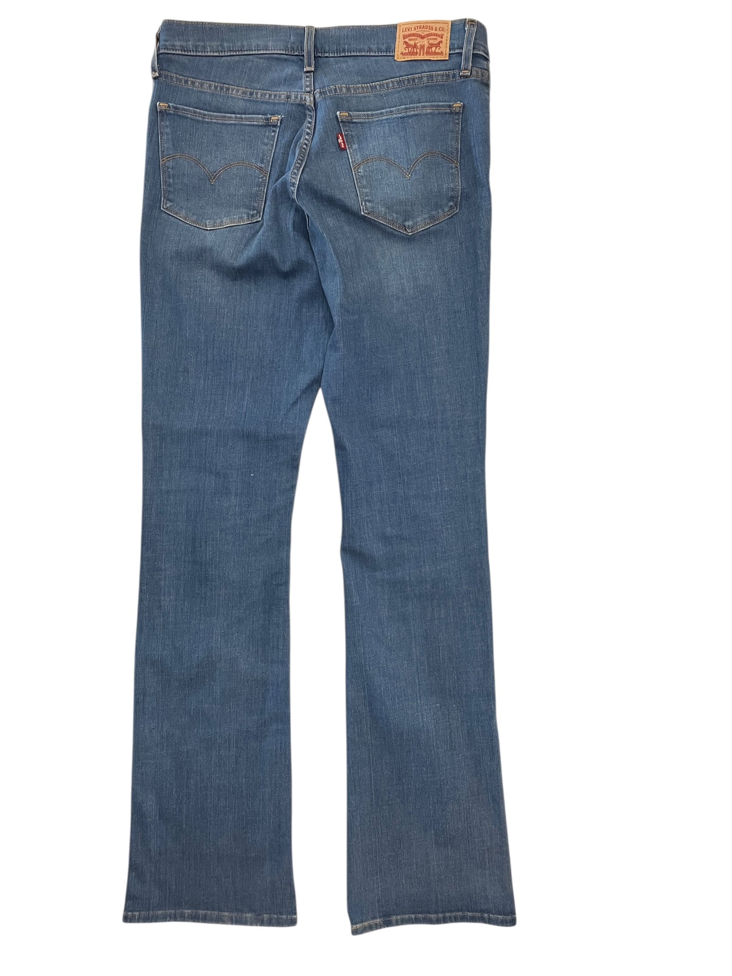 Jeans Boot Cut By Levis In Blue Denim, Size:8