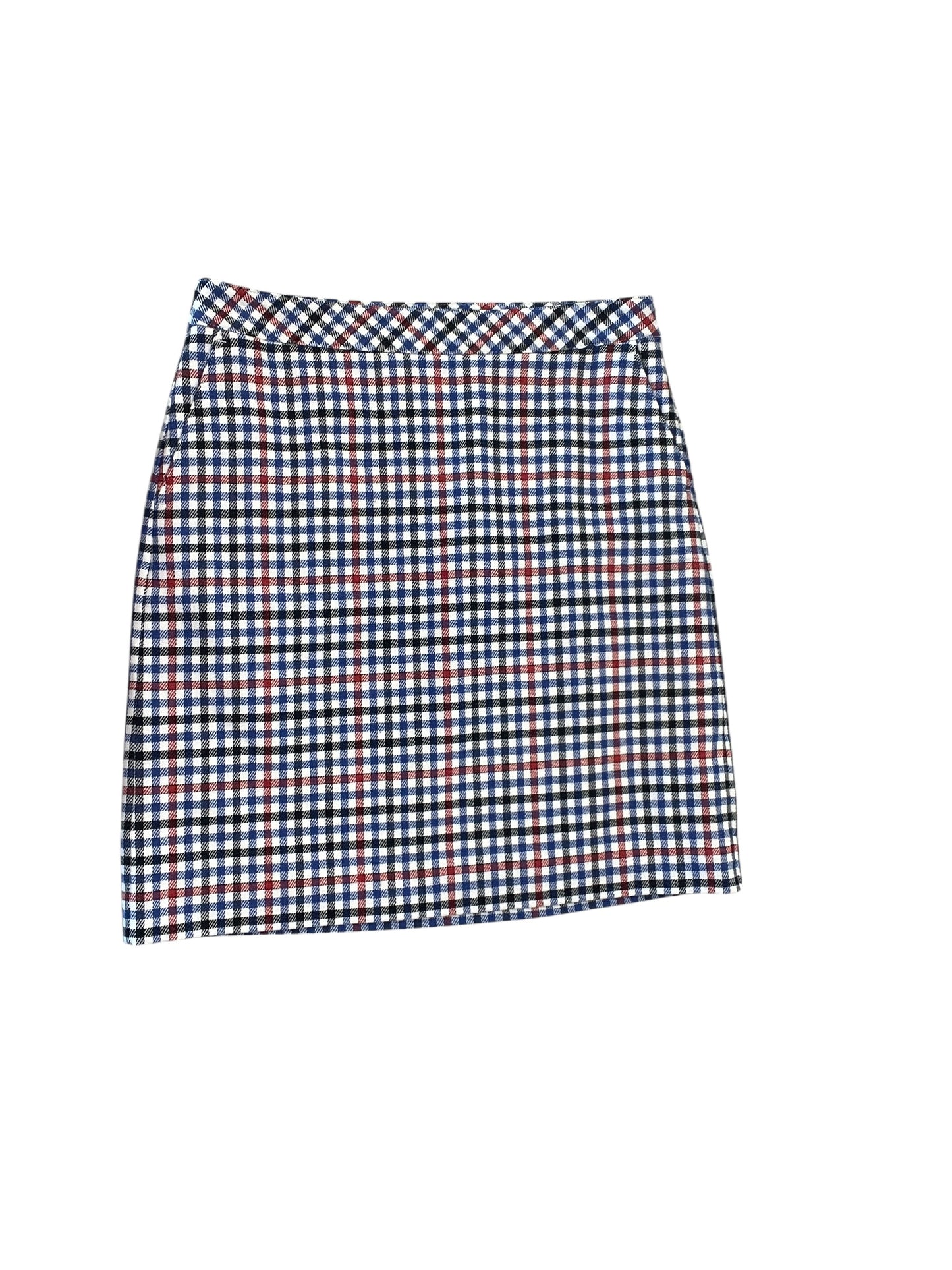 Skirt Mini & Short By Talbots In Blue Red & White, Size:Sp