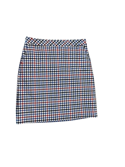 Skirt Mini & Short By Talbots In Blue Red & White, Size:Sp