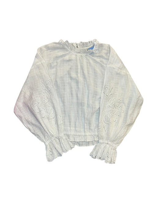 Blouse Ls By Pilcro In White, Size:L