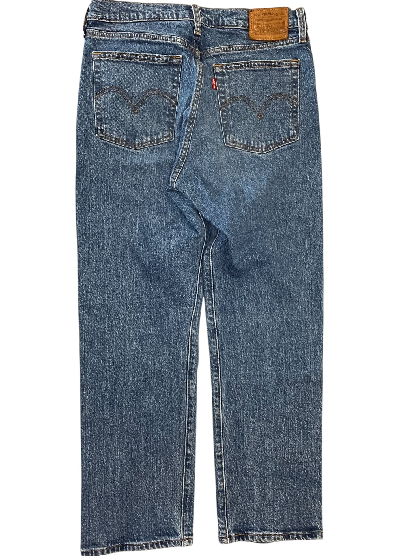 Jeans Straight By Levis In Blue Denim, Size:6