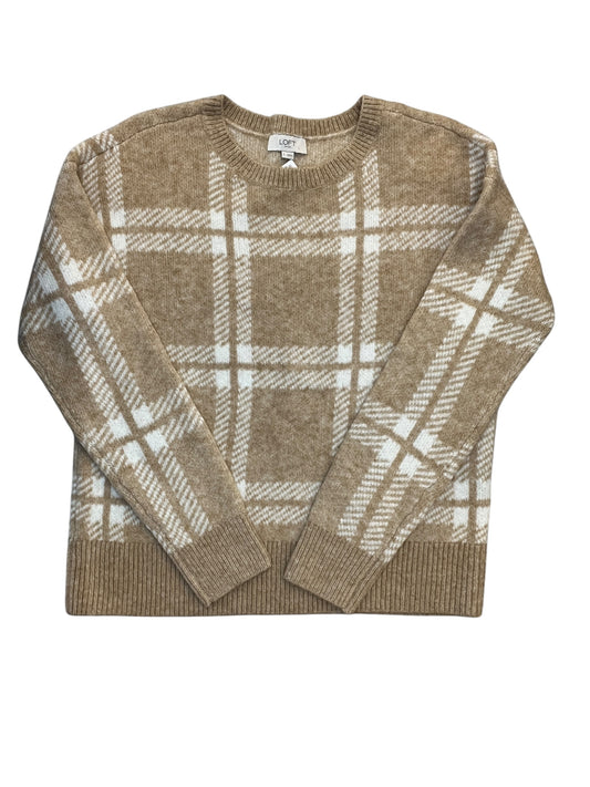 Sweater By Loft In Tan & White, Size:S