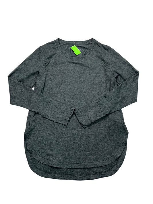 Athletic Top Ls Crewneck By Athleta In Grey, Size:M