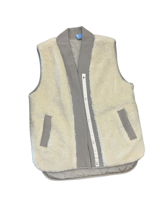 Vest Faux Fur & Sherpa By Varley In Beige, Size:M