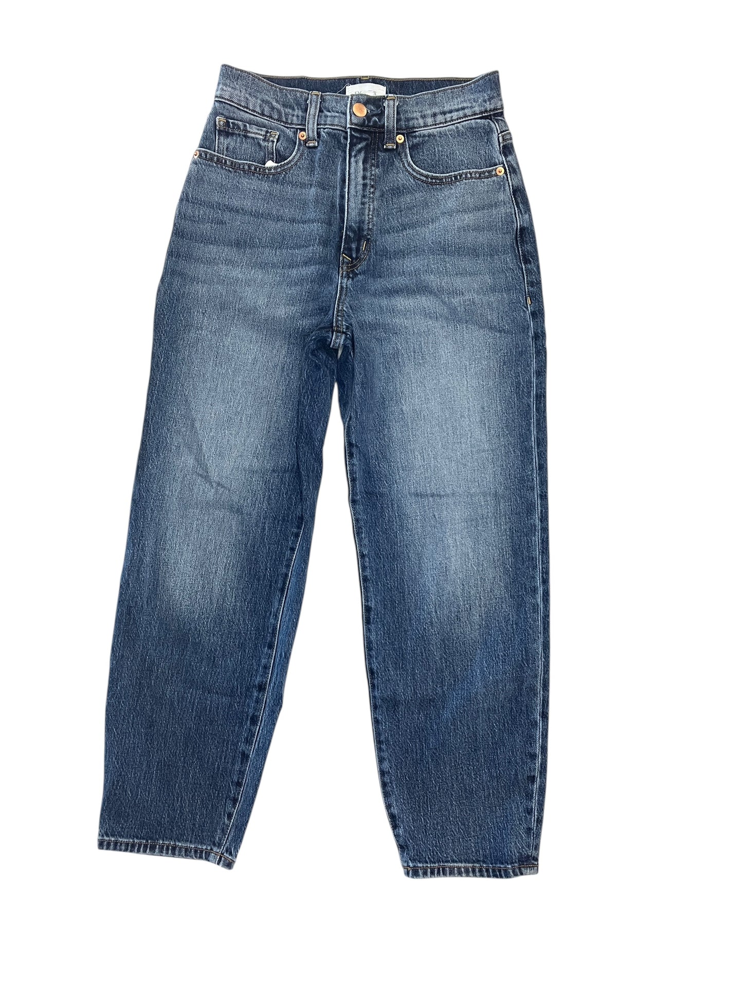 Jeans Straight By Evereve In Blue Denim, Size:0