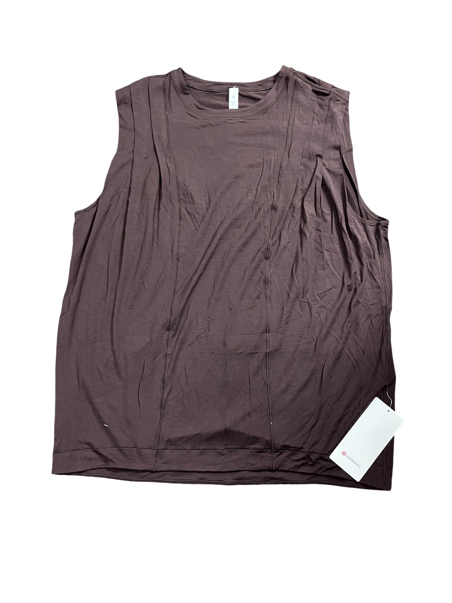 Athletic Tank Top By Lululemon In Brown, Size:M