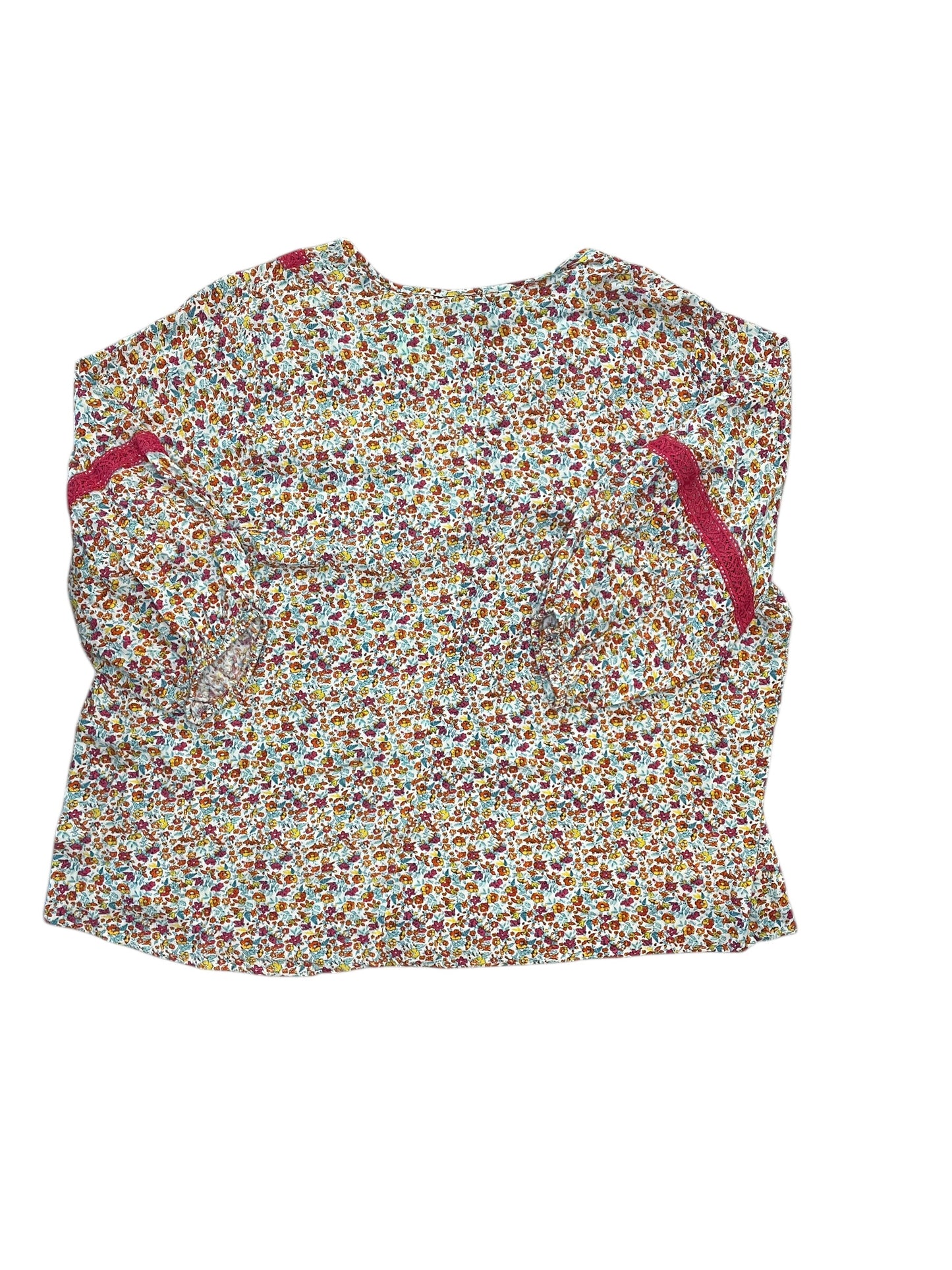 Top 3/4 Sleeve By Lane Bryant In Floral Print, Size:3X