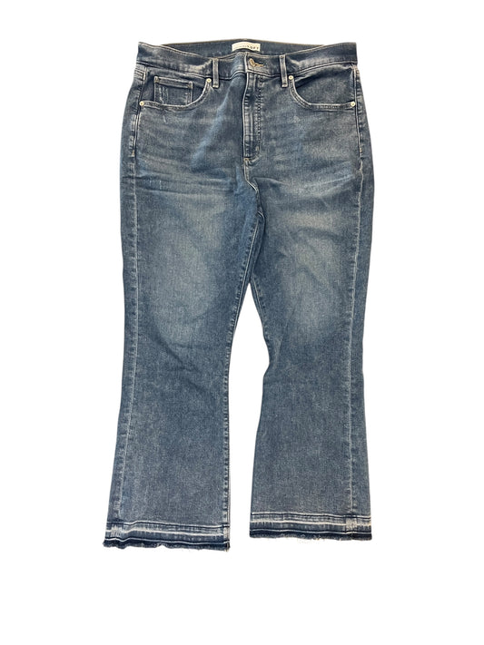 Jeans Cropped By Loft In Blue Denim, Size:12