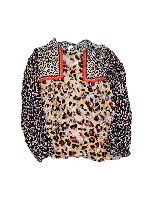 Blouse Ls By Bl-Nk In Animal Print, Size:L
