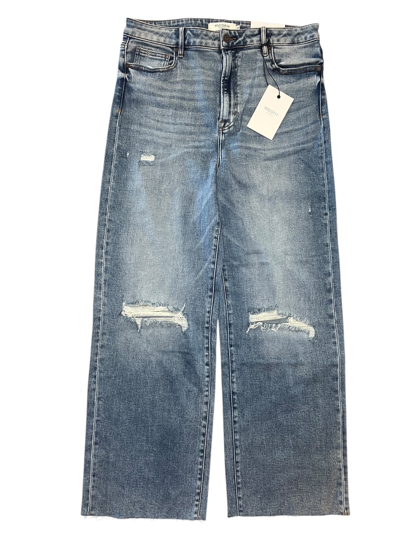 Jeans Wide Leg By Hidden In Blue Denim, Size:18