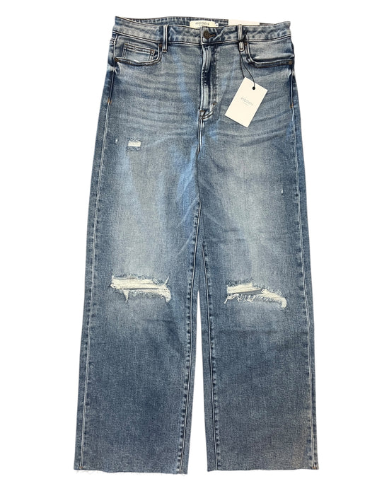 Jeans Wide Leg By Hidden In Blue Denim, Size:18