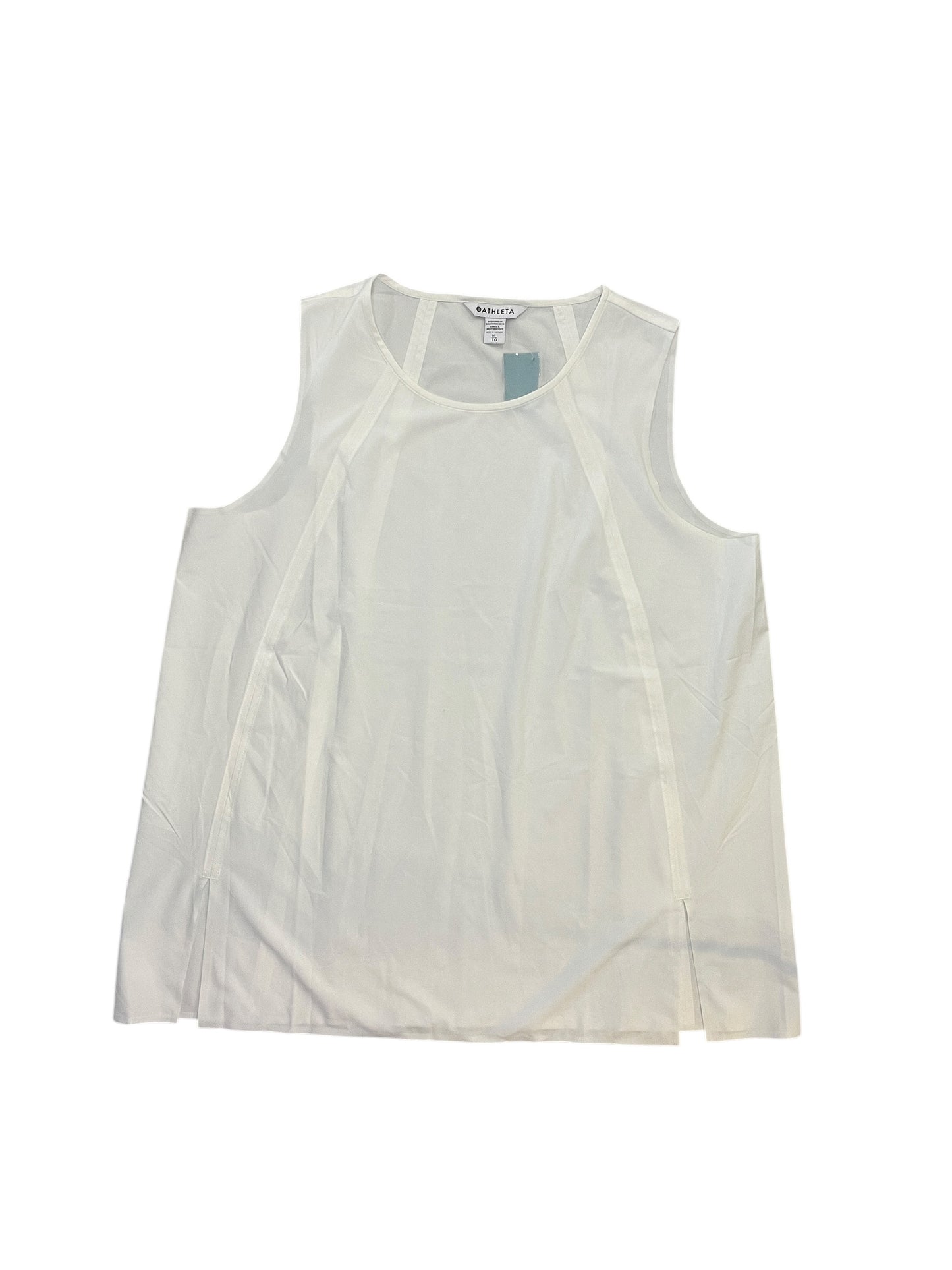Athletic Tank Top By Athleta In White, Size:Xl