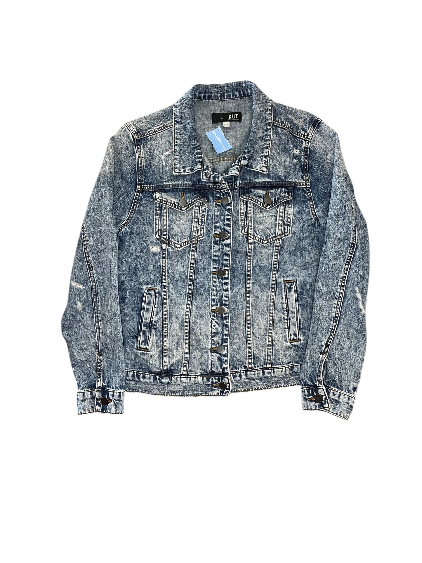 Jacket Denim By Kut In Blue Denim, Size:M