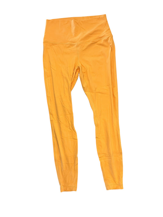 Athletic Leggings By Lululemon In Orange, Size:M