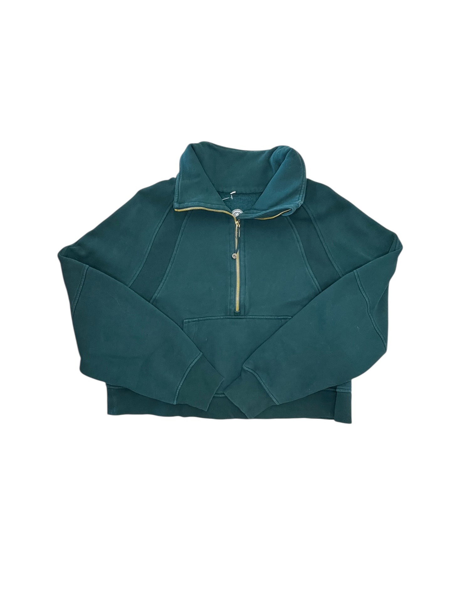 Sweatshirt Collar By Lululemon In Green, Size:M