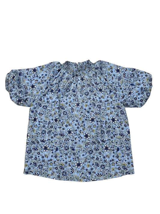 Blouse Ss By Loft In Blue, Size:S