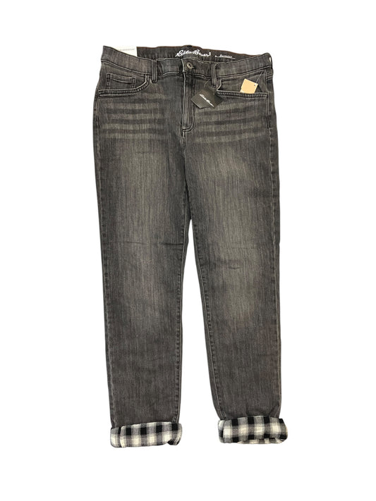 Jeans Boyfriend By Eddie Bauer In Grey, Size:8