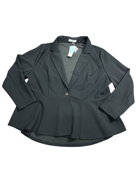Blazer By Agnes Orinda In Black, Size:3X