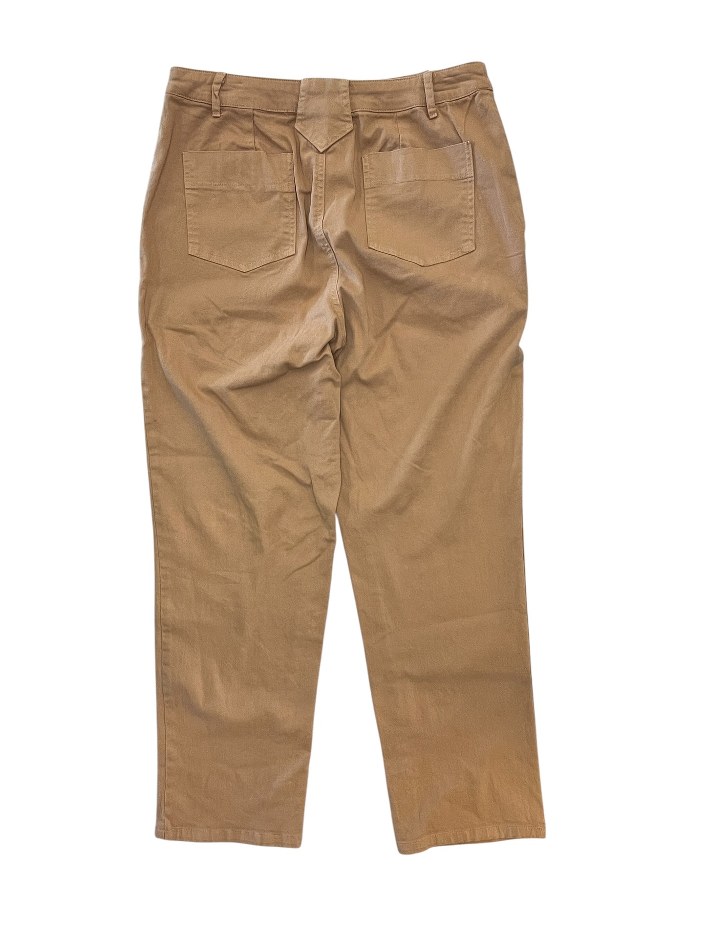 Pants Cropped By Self Contrast In Tan, Size:M