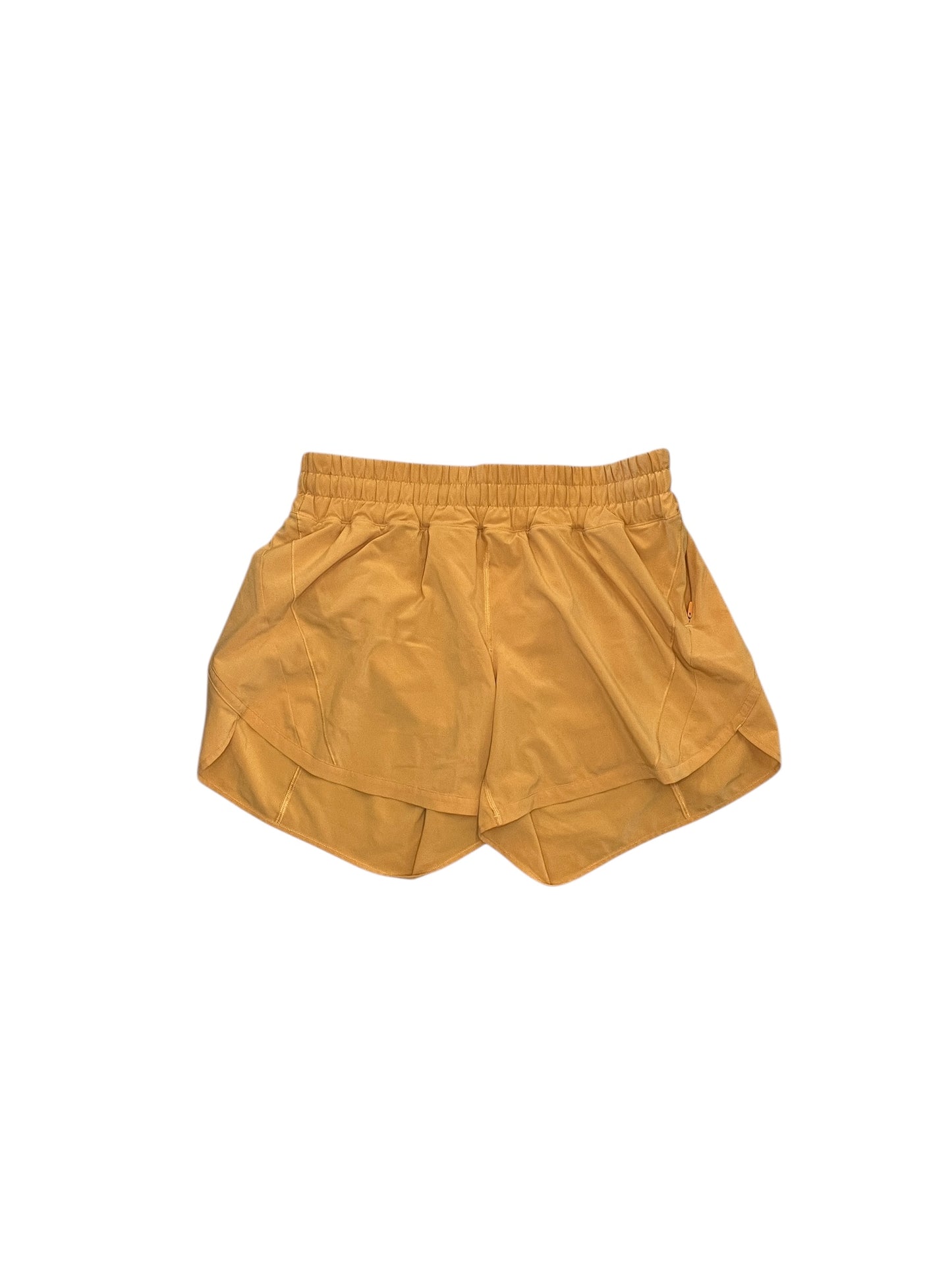 Athletic Shorts By Lululemon In Yellow, Size:M