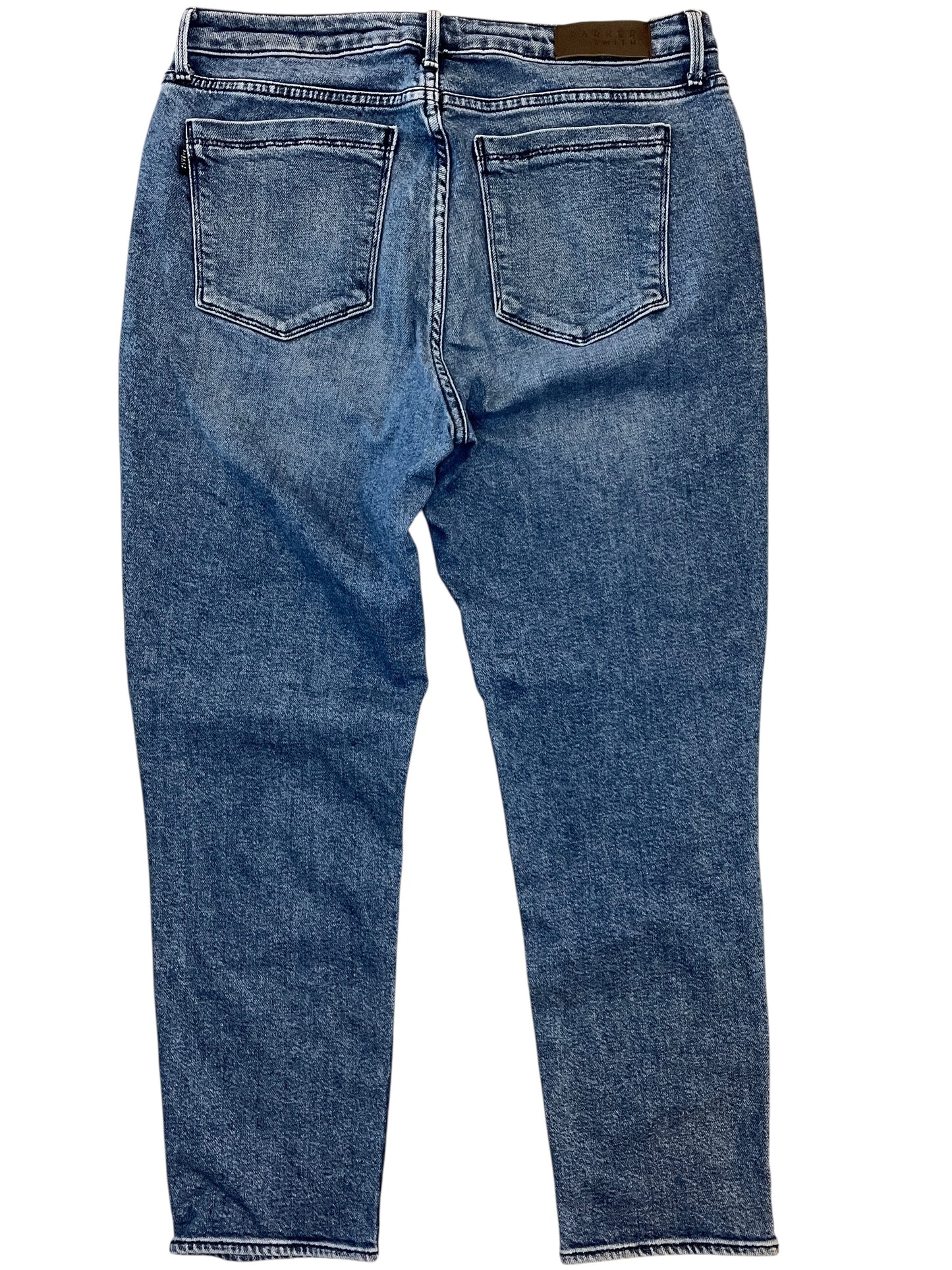Jeans Straight By Parker Smith In Blue Denim, Size:12