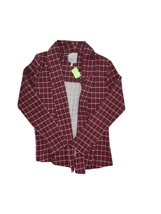 Blazer By Clothes Mentor In Maroon, Size:L