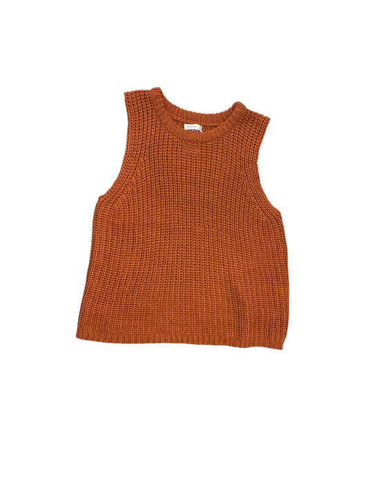 Vest Sweater By Gentle Fawn In Orange, Size:S