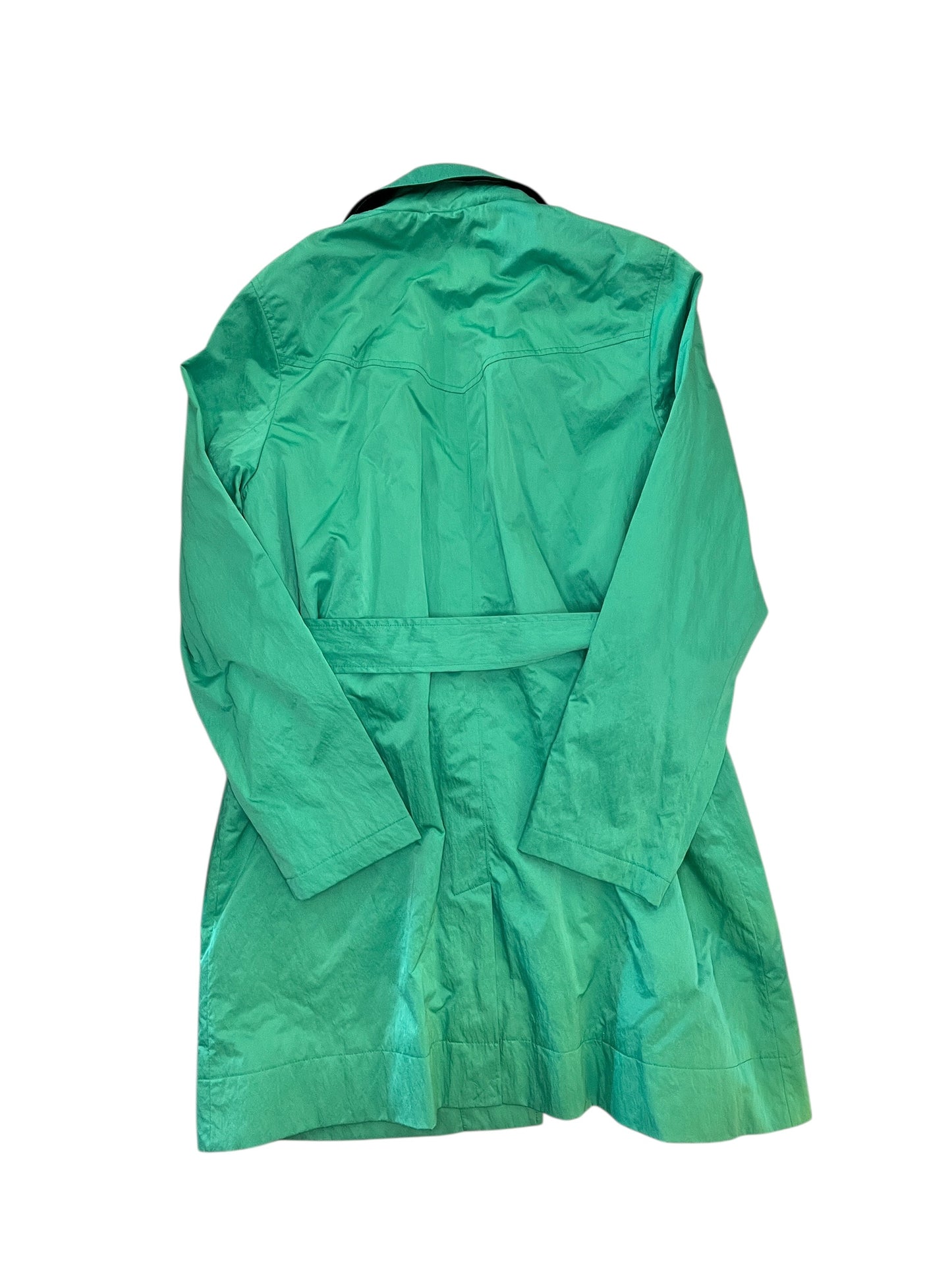 Jacket Windbreaker By Clothes Mentor In Green, Size:L