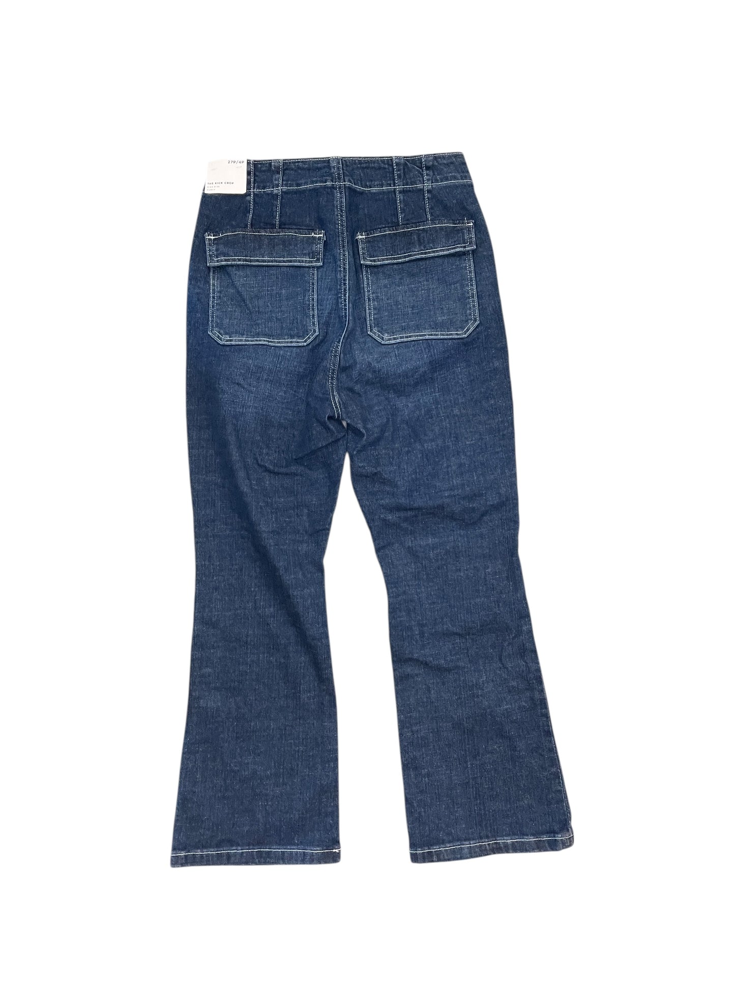 Jeans Cropped By Loft In Blue Denim, Size:4