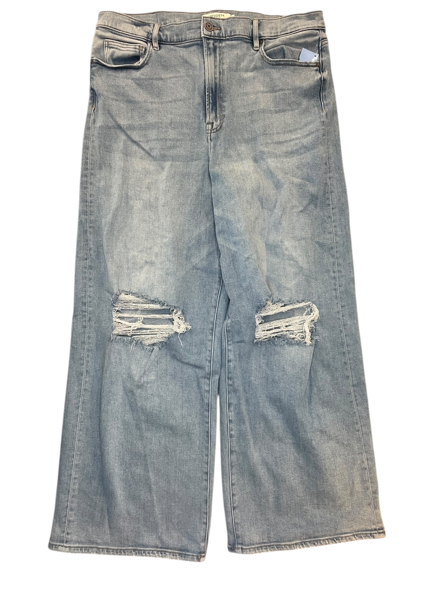 Jeans Wide Leg By Hidden In Blue Denim, Size:18