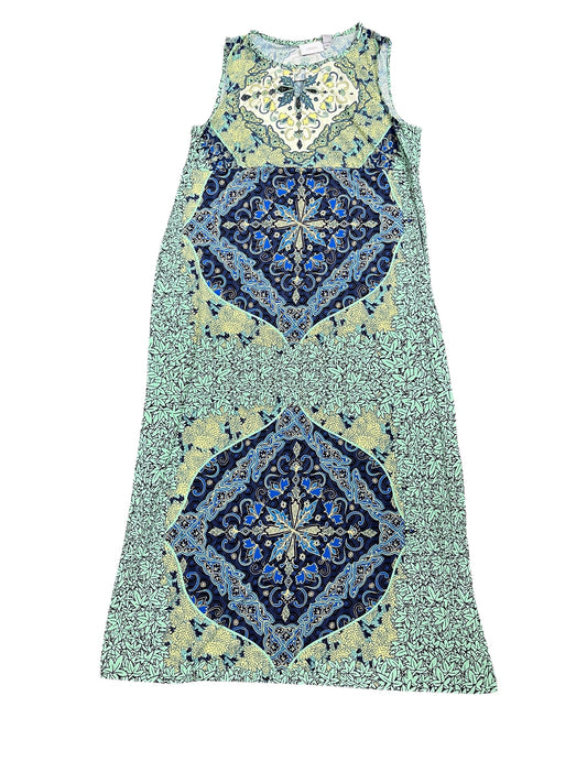 Dress Casual Maxi By Chicos In Green, Size:XL