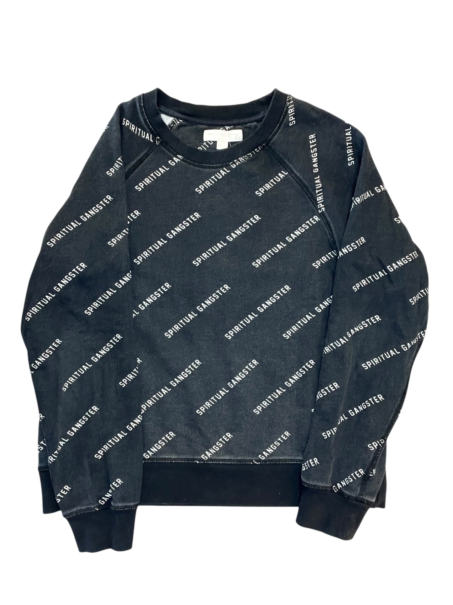 Sweatshirt Crewneck By Spiritual Gangster In Black, Size:L
