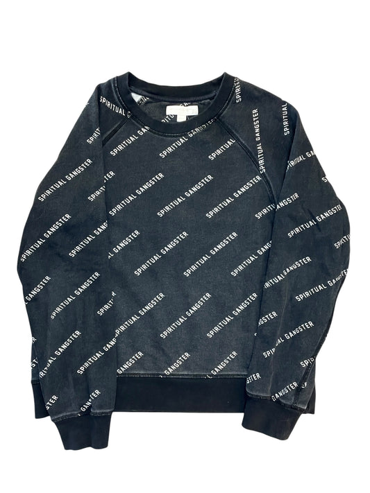 Sweatshirt Crewneck By Spiritual Gangster In Black, Size:L